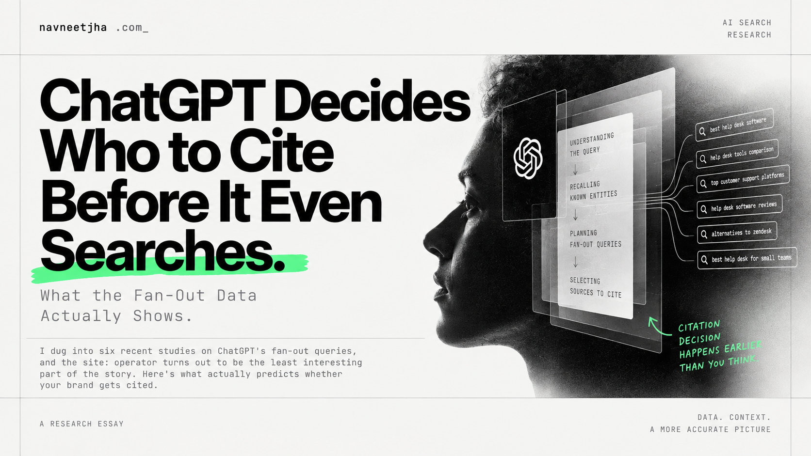 ChatGPT Decides Who to Cite Before It Even Searches: What the Fan-Out Data Actually Shows